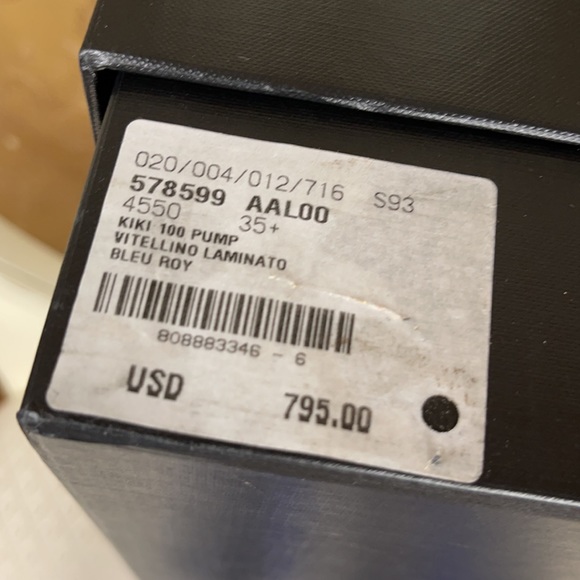 Blue metallic Saint  Laurent heels - Picture 11 of 11